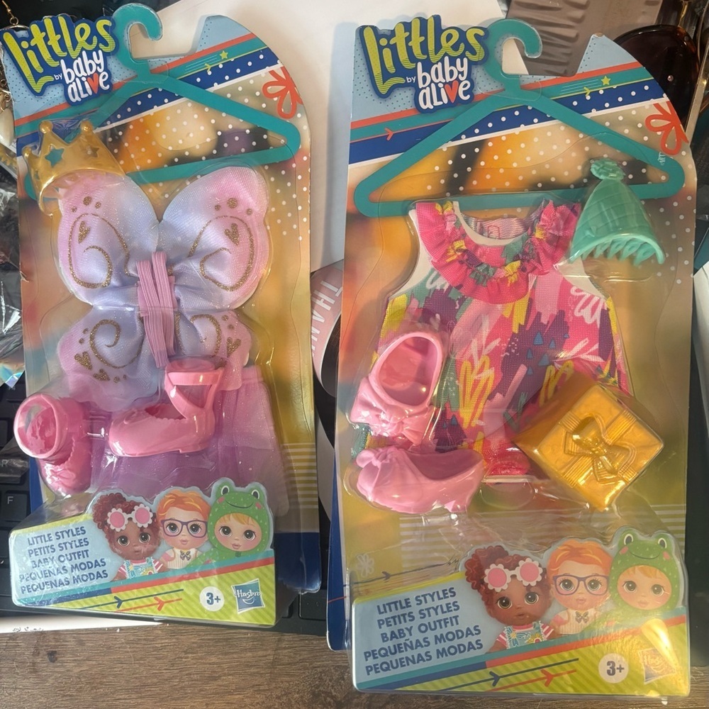 Baby Alive Littles Doll Clothes Set of Two New in Packages